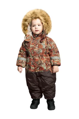 Комбинезон Малыш Полли Принткоричневый1